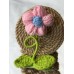 3D Flower with twisted stem Hair Clip