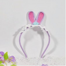 Animal Head Hair Band Pink Bunny Ears
