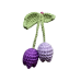 3D Cherry Tulips Hanging with Leaf