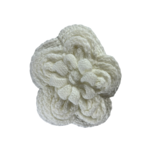 White Fiver Petals Knitted Notion