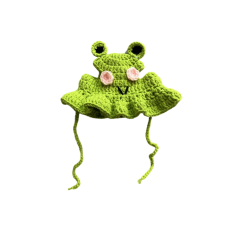 Green Frog Hat